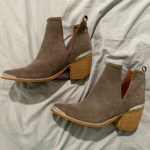 Jeffrey Campbell Cromwell Suede Western ankle boot
